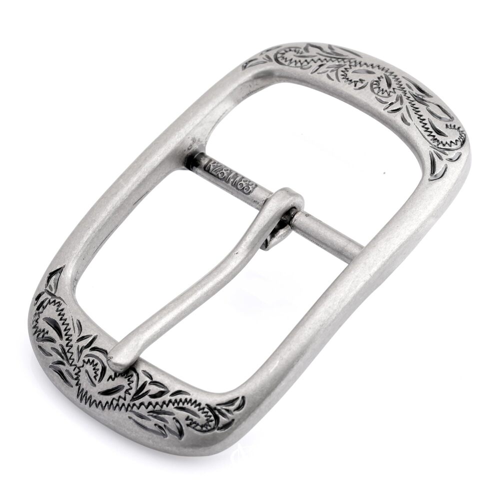 1506 Western Engraved Metal Belt Buckle Classic Vintage 1.5 Inches Belt